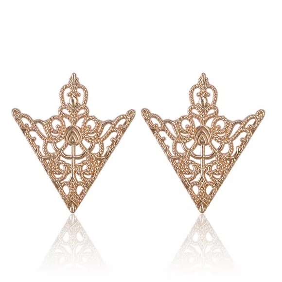 ❤️gorgeous gold statement collar shirt brooch pin - Picture 5 of 6